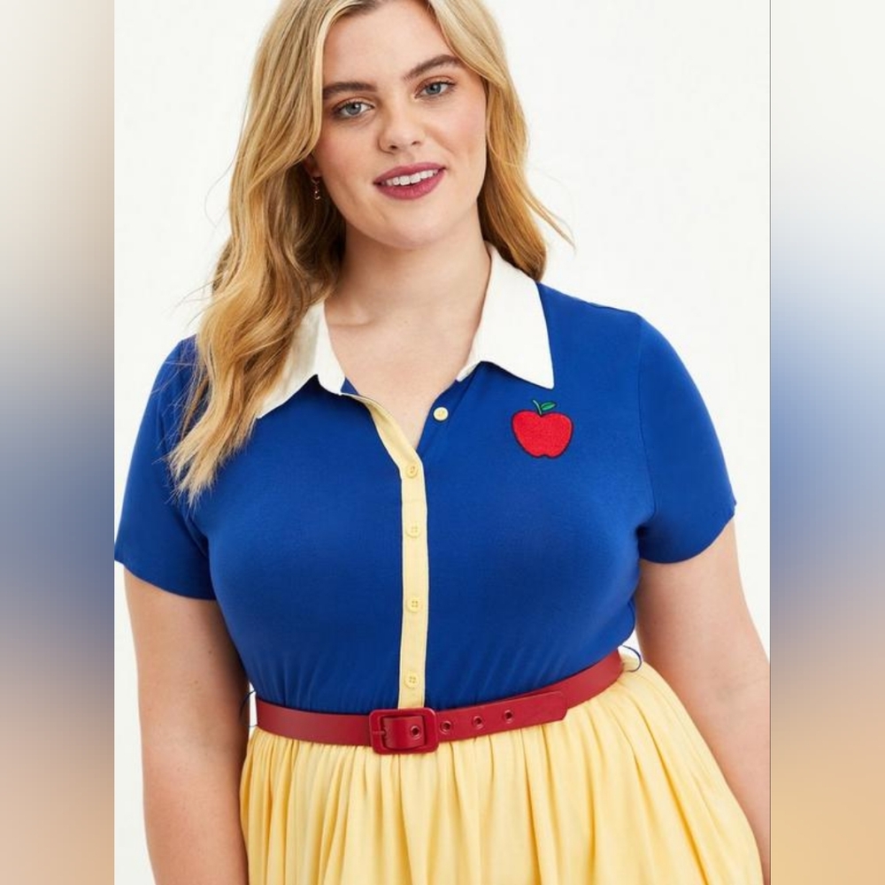 Disney Snow White Button Down Dress (No Belt!)